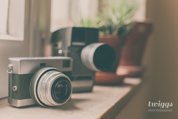 Film Cameras by the window by Twiggs Photography