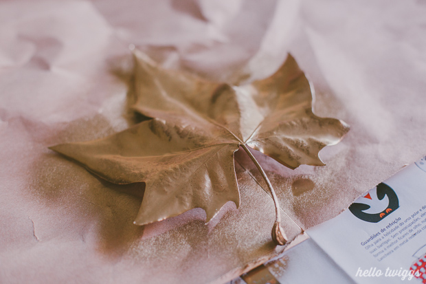 Golden Leaves DIY Project