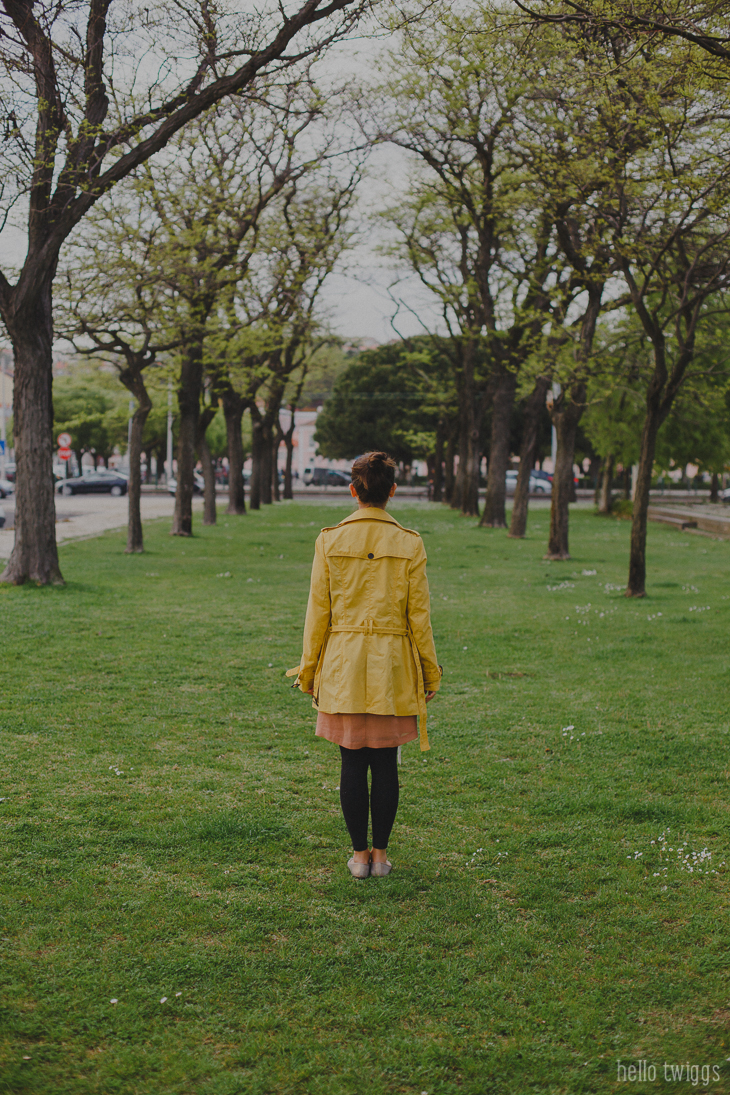 Female Portrait between trees